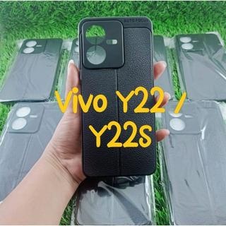 Case Autofocus Vivo Y16 , Y22 2022 , Y35 , Y22s Silikon Hitam Case Kulit