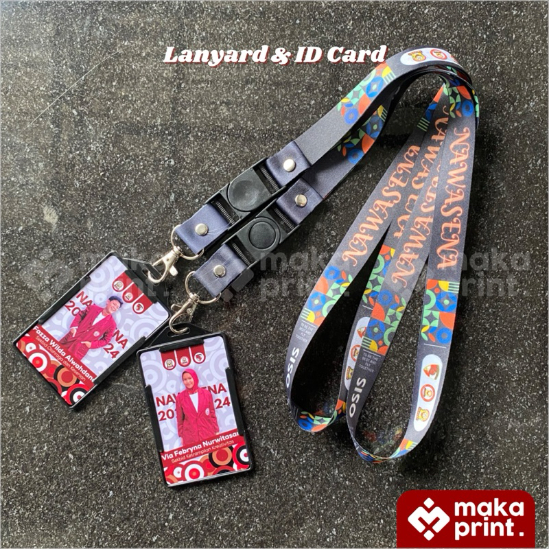 

Lanyard & Id Card Custom Printing 2 Cm Full Color Print Sublim 2 Sisi - Cetak Tali ID Card Custom - Tali Lanyard Custom - Nametag Custom -