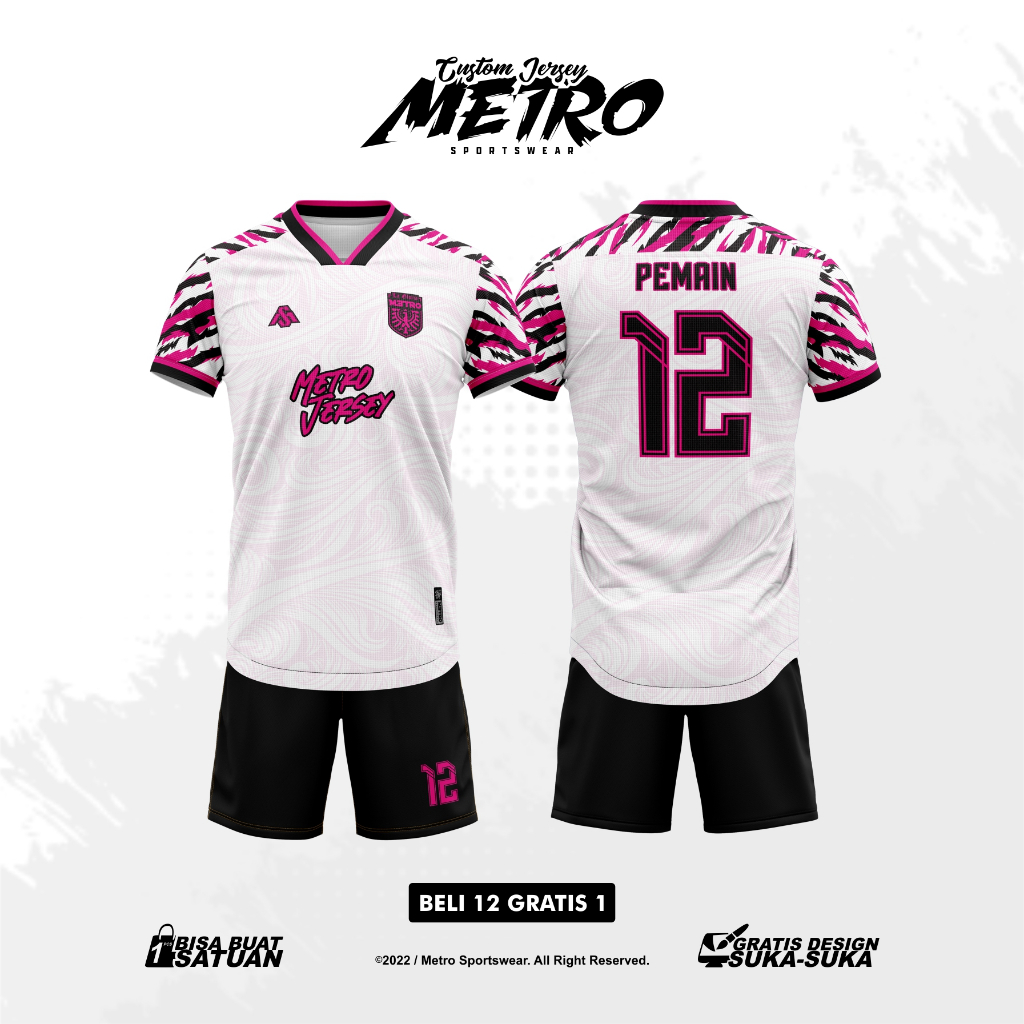 Jersey Futsal Free Custom Design Full Printing