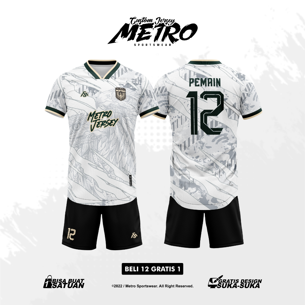 Jersey Futsal/Bola Design Full Printing