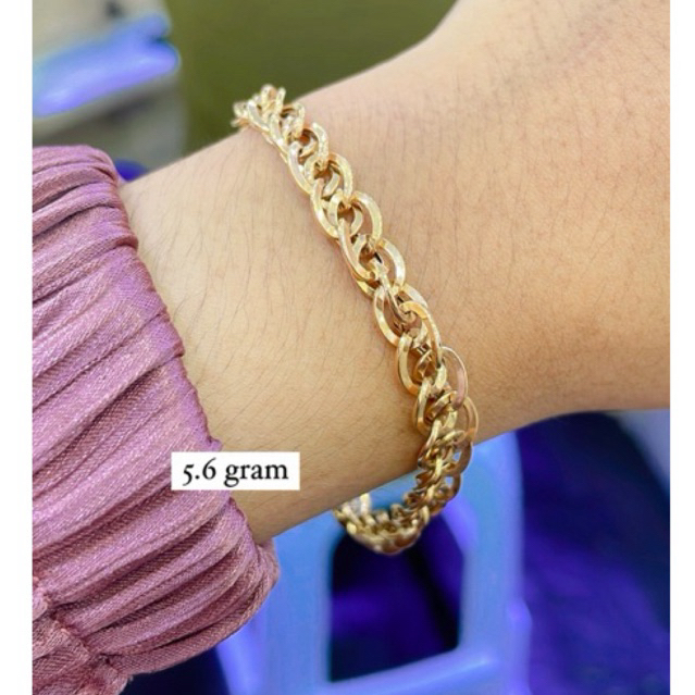 gelang emas kadar 750%
