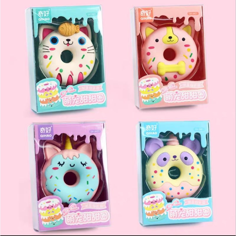 

Penghapus pencil karakter donut/hapusan pensil lucu/eraser donut