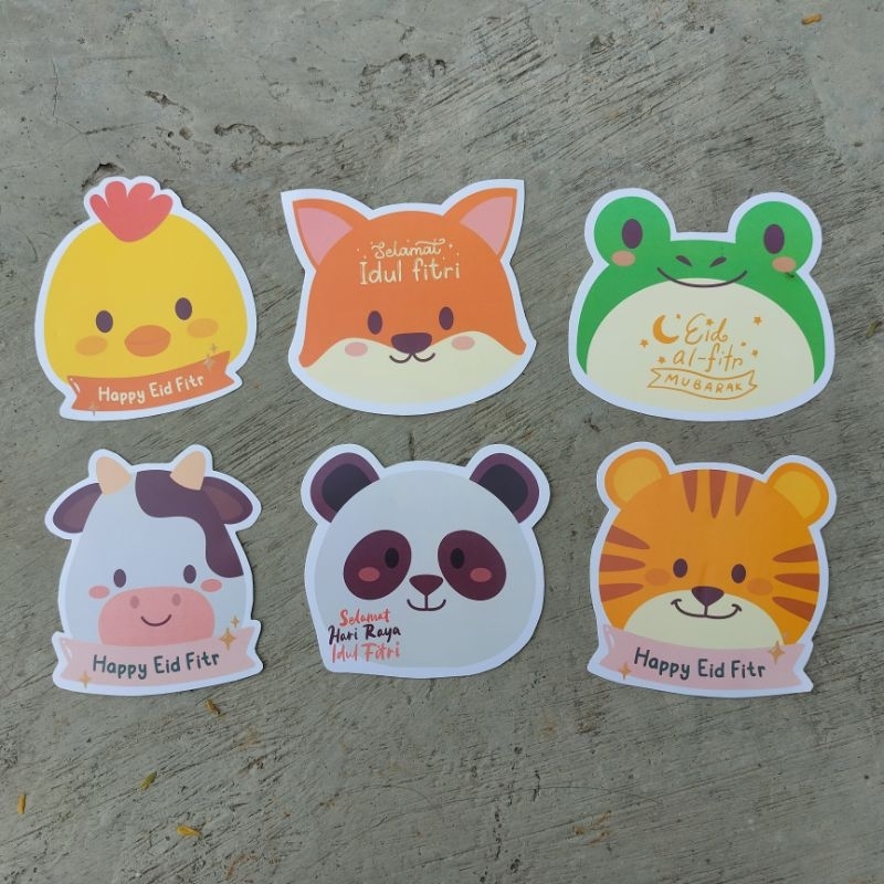 

[ISI 6 PCS] AMPLOP LEBARAN KARAKTER ANIMAL CUTE (TYPE B)