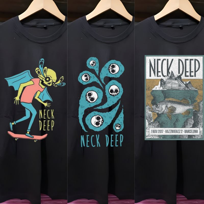 KAOS VINTAGE NECK DEEP | KAOS MUSIK