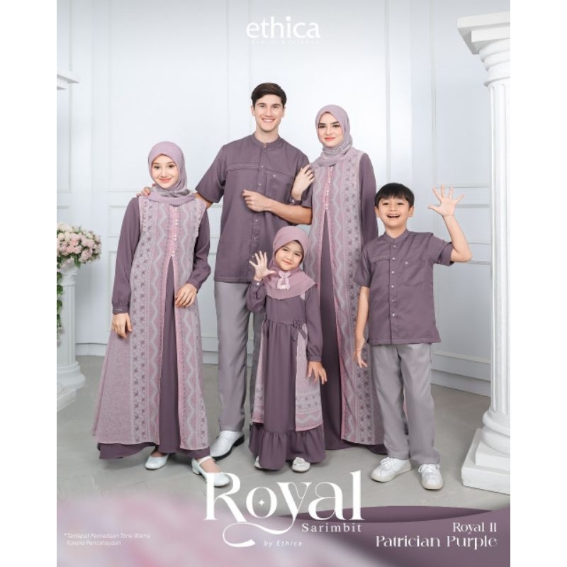 Royal Sarimbit By Ethica / Sarimbit Royal Patrician Purple By Ethica Terbaru 2024 /Baju Sarimbit Ter