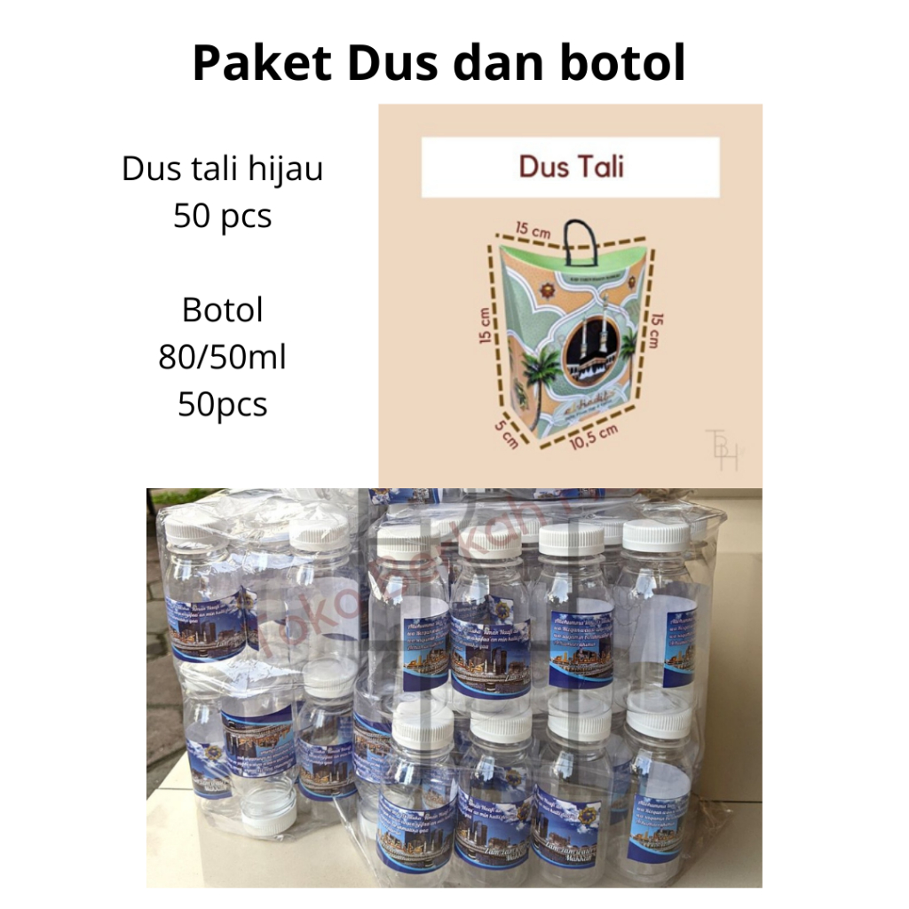 

Paket Dus Oleh Oleh Haji dan Umroh + Botol 50Pcs