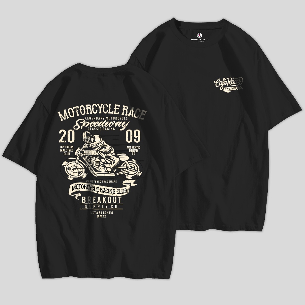 kaos motor cafe racer tshirt cafe racer speedway kaos motorcycle custom