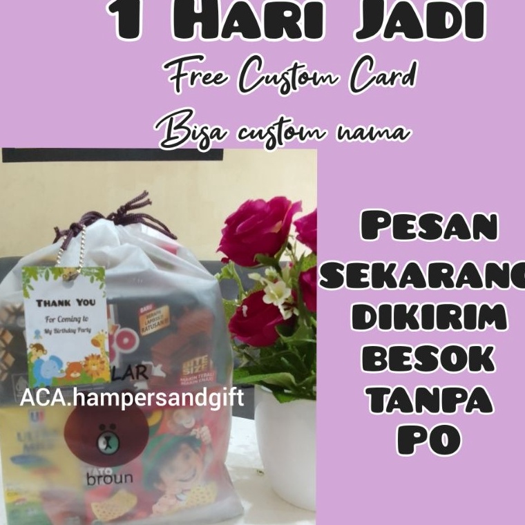 

Serba diskon Paket Snack ulang tahun anak Hampers ulang tahun anak