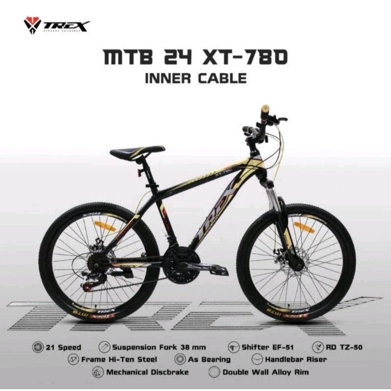 Sepeda Gunung Anak XT-780 MTB Mini 24 inch XT 780 Trex XT780