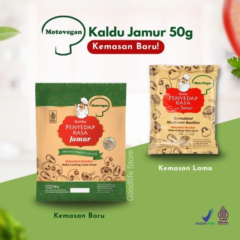 

Motovegan Kaldu Jamur Penyedap Rasa Granulated Mushroom 50 gram non MSG