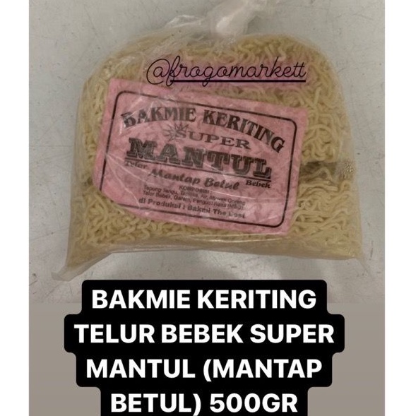 

Promotion Bakmie Keriting Telur Bebek Mantul Mantap Betul Mie Kecil Lebar 5gr