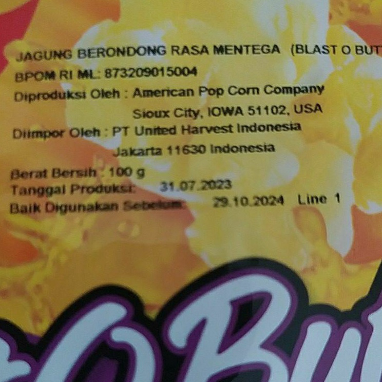 

Mau Hemat POP CORN JOLLY TIME BLAST O BUTTER