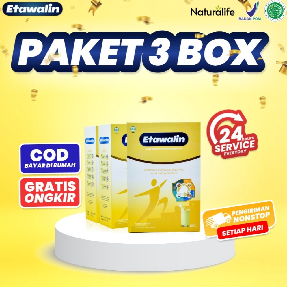 

Supreme PAKET 3 BOX SUSU ETAWALIN Paket Sembuh Susu Sendi Atasi Radang Sendi Nyeri Tulang Cegah Osteoporosis Osteoartritis Pengeroposan Tulang Susu Kambing Etawa Susu Bubuk Murni Original Ettawa 1 Ori Susu Asam Urat Etawalin Platinum