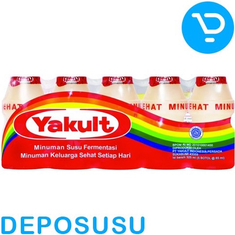 

Stock baru YAKULT isi 5x65ml Minuman Susu Probiotik