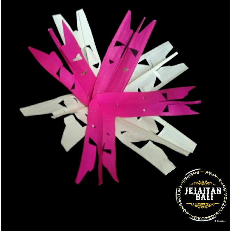 sampian nagasari/tututan/tumpeng,bahan ibung