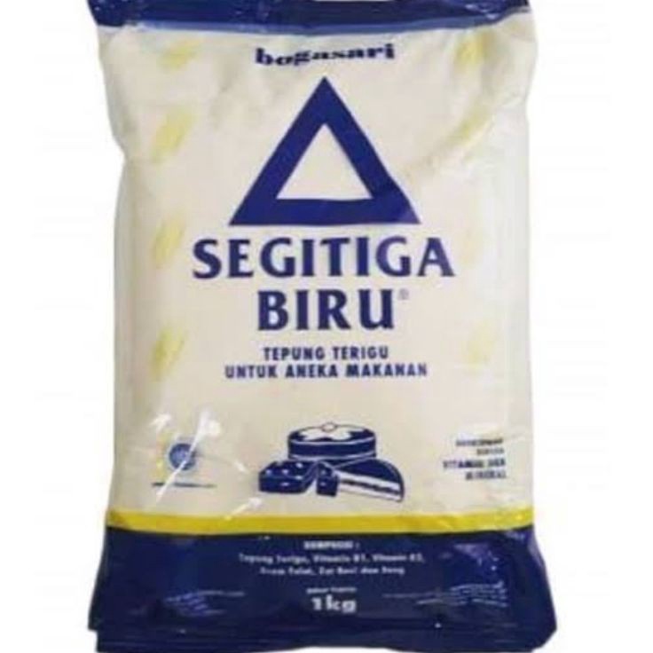 

Terbatas Tepung Terigu Segitiga Biru Bogasari 1 kg Protein Sedang