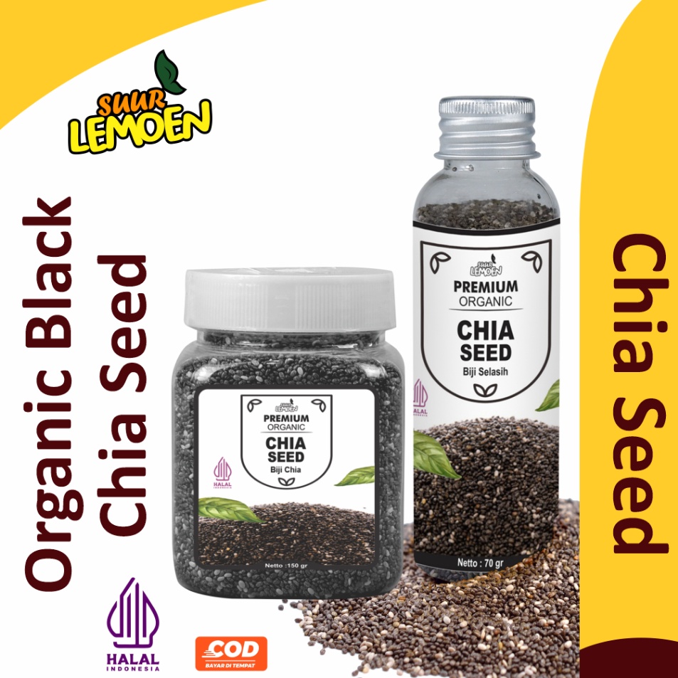 

Sikat Sekarang Biji Chia Seed Organik 15 gram Black Chia Seed Premium Untuk Diet