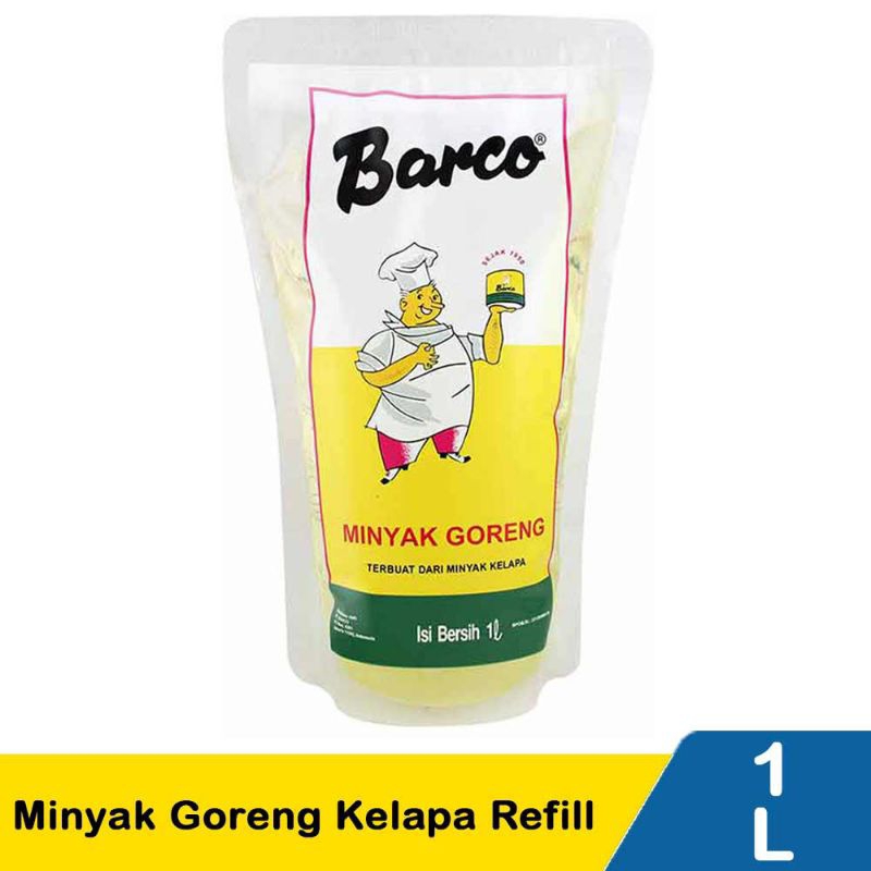 

Minyak kelapa / Minyak goreng Barco Minyak Goreng Refill 1 Liter