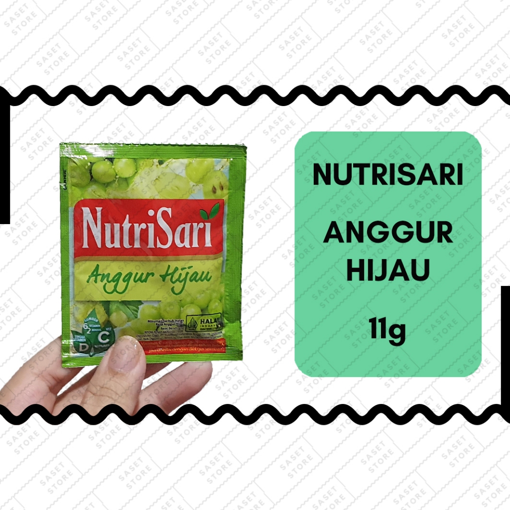 

Nutrisari Anggur Hijau 11g Sachet Minuman Serbuk Instan