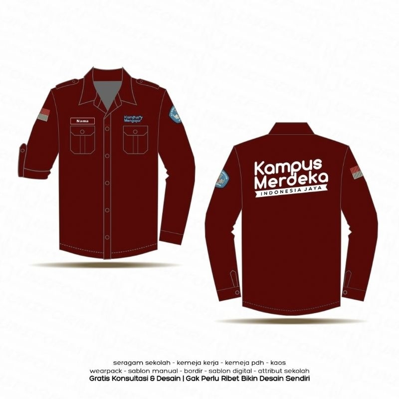 PDH, Kampus mengajar, pdh kampus mengajar, baju lapangan, baju dinas