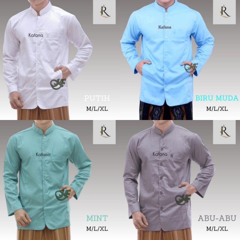 Koko Trompah / Terompah Semi Jas Haibah |   Koko Alkafi Kafana Luwes Model AmmuPolos Lengan Panjang 