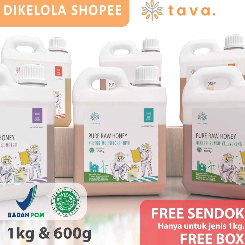 

Ready Stock Madu Asli Murni Tava Grade A Variant Nektar 1 Alami Pure Natural Raw Honey