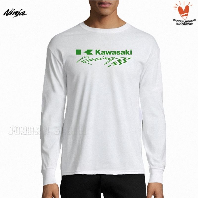 Tshirt Baju Kaos Lengan Panjang Kawasaki Racing