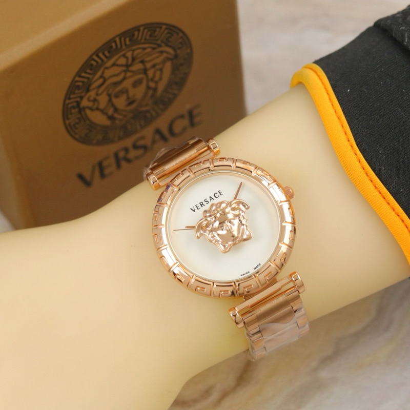 ( BISA COD ) Jam Tangan Wanita VERSACE Rantai Stainless Steel Jam Tangan Fashion Cewek