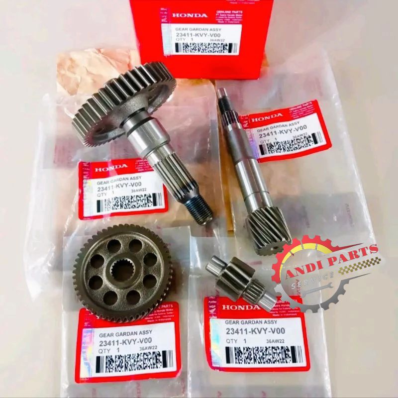 Gigi rasio komplit gear rasio gardan beat karbu scoopy karbu spacy karbu (KVY)