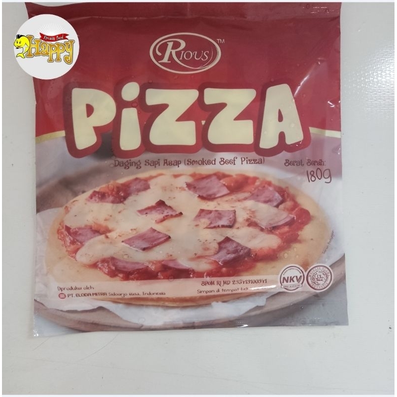 

PIZZA Daging Sapi Asap Smoked Beef Beku Frozen 180 gr