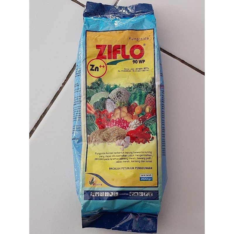FUNGISIDA ZIFLO 90 WP + ZN++ - 200 GRAM