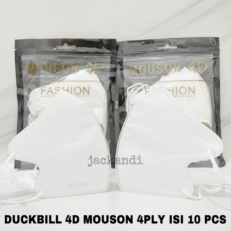 Masker Mouson 4D 4ply isi 10 pcs - Duckbill Mouson