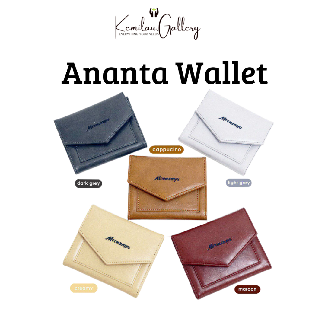 Dompet Wanita Lipat Mini Ananta Original Moonzaya