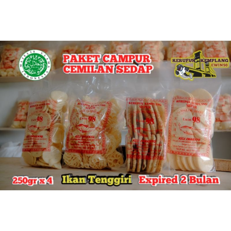 

PAKET 1KG CAMPUR KEMPLANG SUPER PANGGANG SUPER KANCING SUPER BESAR KERUPUK MAWAR
