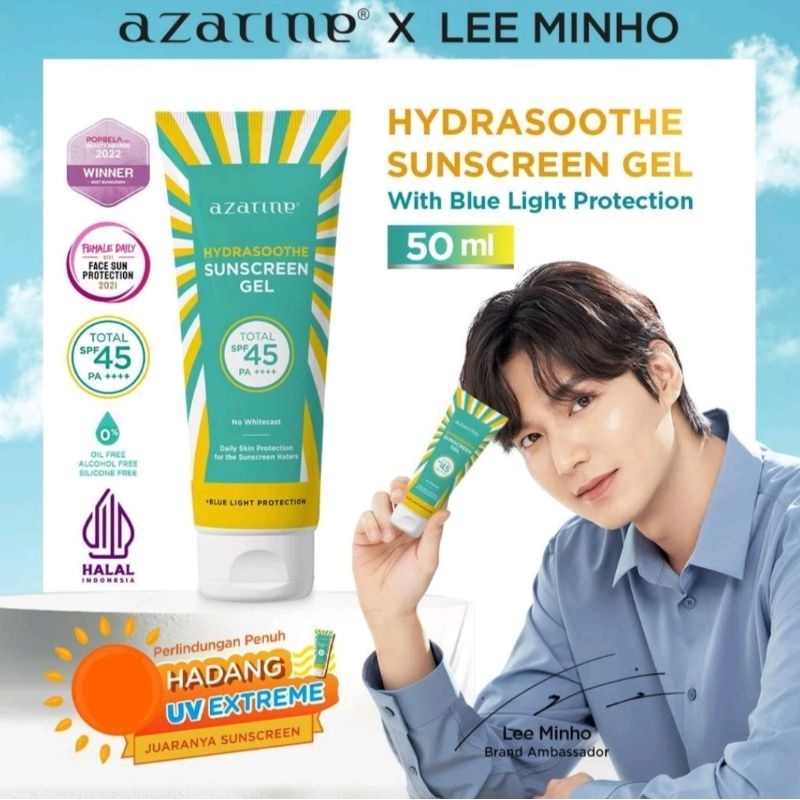 Azarine Hydrasoothe Sunscreen Gel SPF 45 PA++++ 50ml | Azarine Sunscreen - Azarine Sunscreen SPF 45
