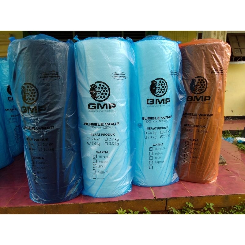 

BUBBLE WRAP 125 cm x 50 m. Hitam & Putih