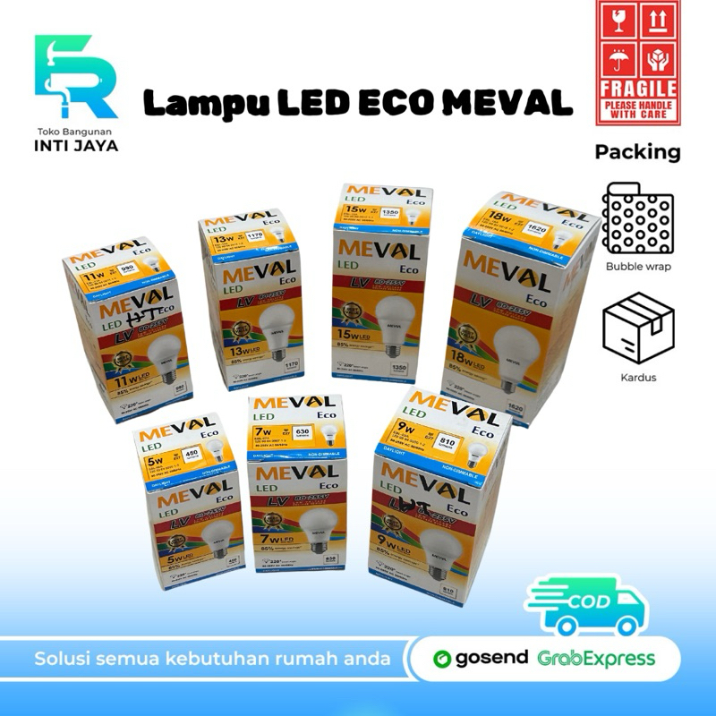 Lampu Led Eco Meval 3-18 Watt
