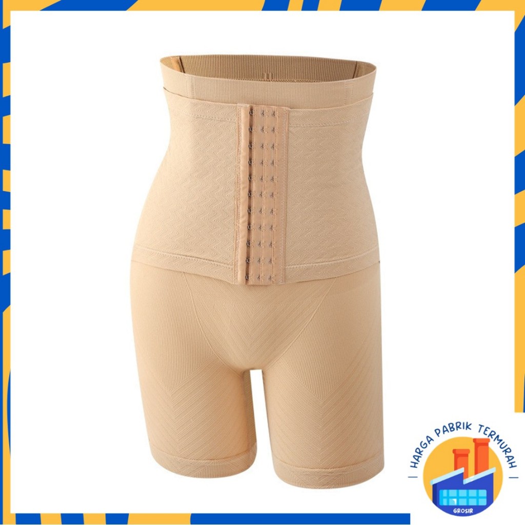 HPT Korset Pengecil Perut 3 Kait Model Celana Pendek 6960 Highwaist Slim Pelangsing Perut dan Paha K