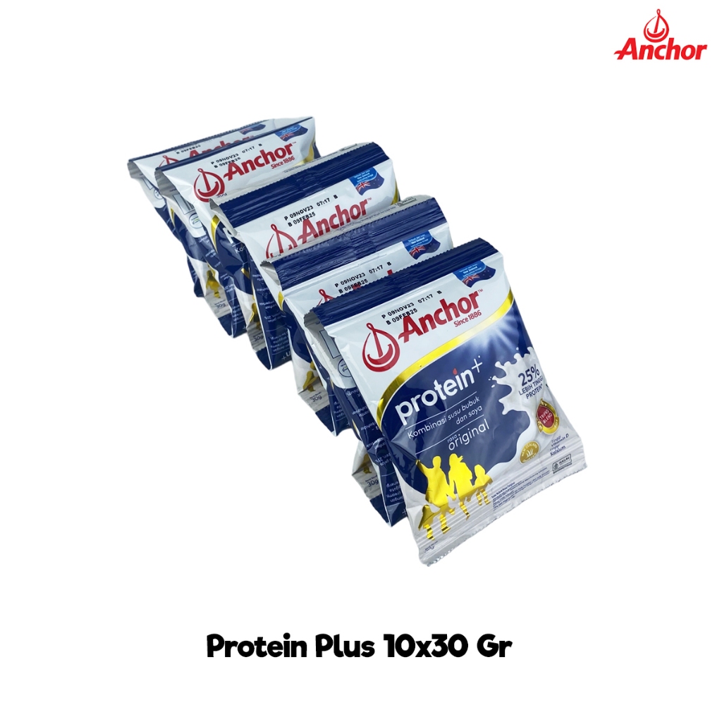 

Anchor Protein+ Susu Bubuk Tinggi Protein Renceng 10x30gr Susu Keluarga
