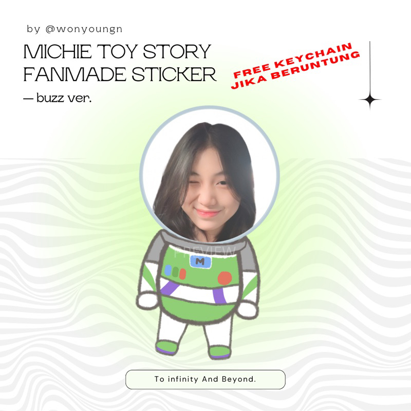 

michie toy story buzz fanmade sticker jkt48