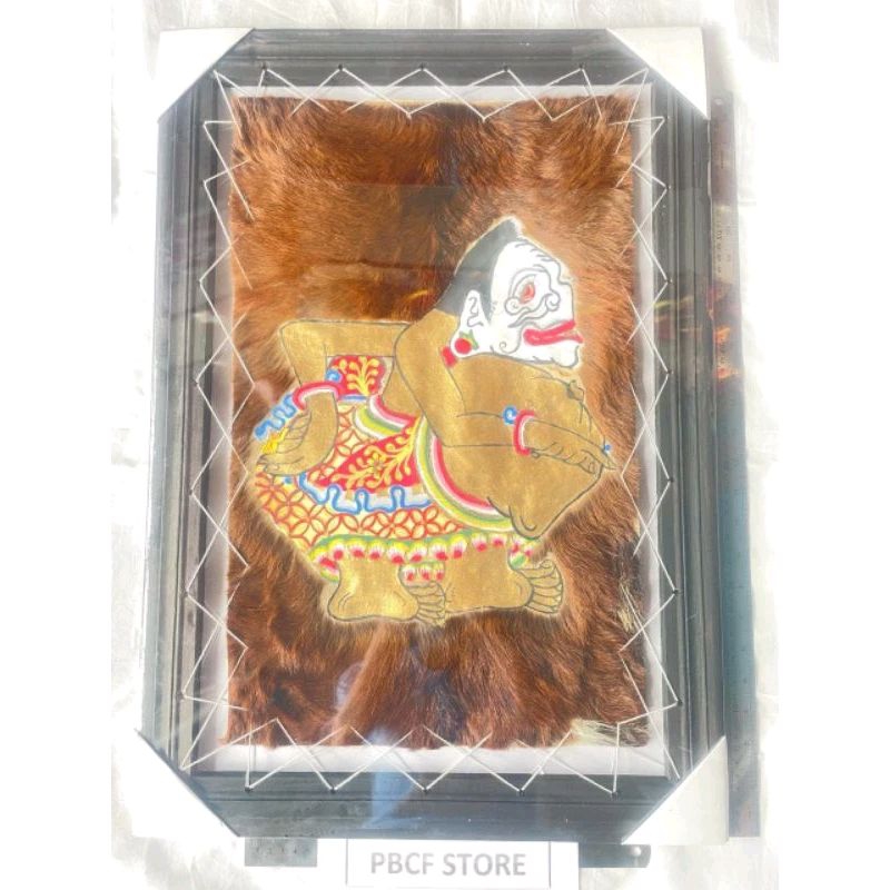 HIASAN DINDING WAYANG KULIT SEMAR EMAS 70CM X 50CM