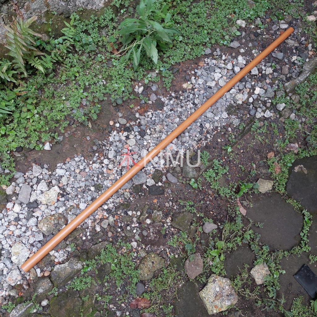 KIMU Gold Dragon Jo (tongkat aikido kayu bengkirai) - gold