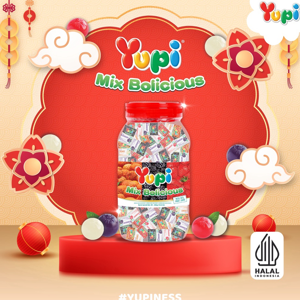 

Bayar i Tempat Yupi Bliius Mix Jar 25gr TVV