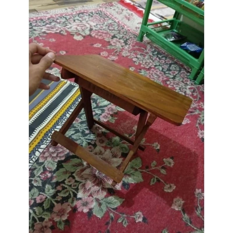Rehal / Meja Lipat Kayu Ulin Ukuran Lebar 30cm / Rehal Asli Martapura
