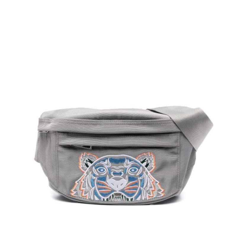 Tas Selempang Bumbag Kenzo Regular Tiger Dove Grey