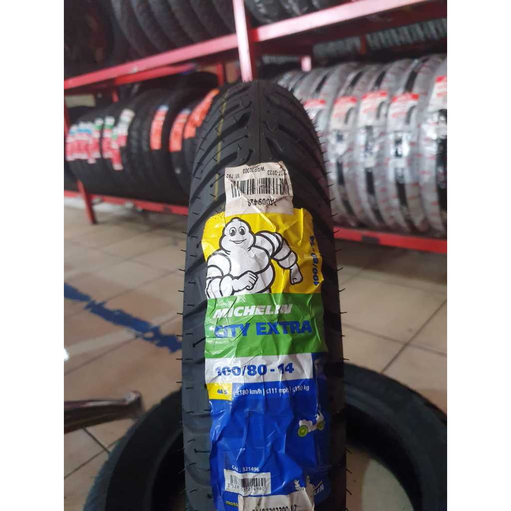 BAN MICHELIN CITY EXTRA 100/80-14 TUBELESS