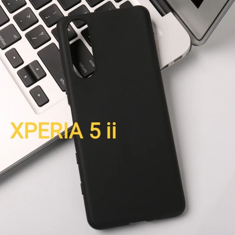 Softcase Matte Sony Xperia 5 ii Case Sony Xperia 5 ii Docomo Global Au Black Matte mark 2