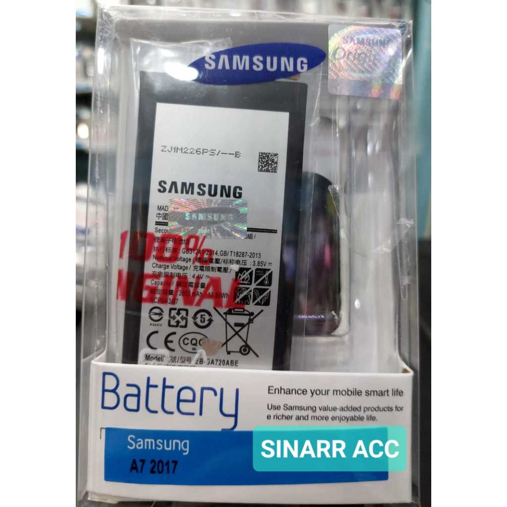 BATERAI SAMSUNG A720 / A720F / A7 2017 / EB-BA720ABE ORI 100%