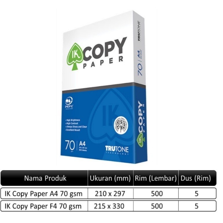 Kertas hvs a4 70 gram copypaper termurah