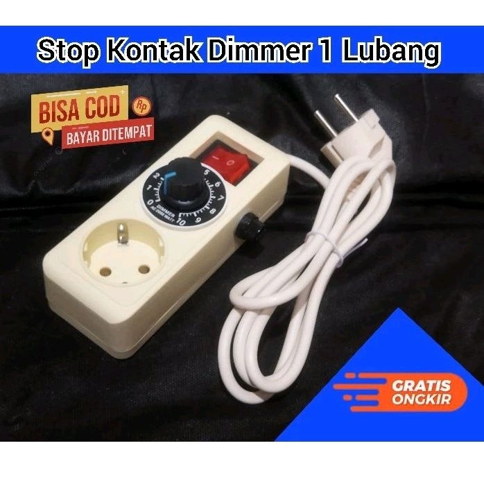 Stop Kontak Dimmer 1 Lubang 2000W